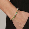 Dyrberg/Kern Cory Bracelet, Light Green & Gold