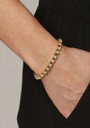 Dyrberg/Kern Cory Crystal Bracelet, Gold & Peach
