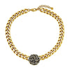 Dyrberg/Kern Cosma Necklace, Black & Gold