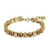 Dyrberg/Kern Courage Bracelet, Brown & Gold