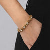 Dyrberg/Kern Courage Bracelet, Brown & Gold