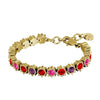 Dyrberg/Kern Courage Bracelet, Red & Gold Multi