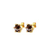 Dyrberg/Kern Craze Stud Earrings, Brown & Gold