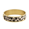 Dyrberg/Kern Cristea Leopard Print Bangle, Gold