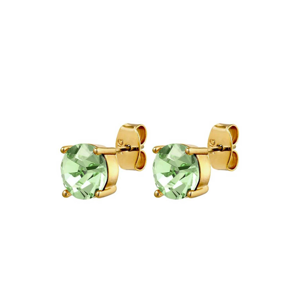 Dyrberg/Kern Daze Earrings, Light Green & Gold