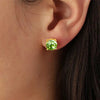 Dyrberg/Kern Daze Earrings, Light Green & Gold