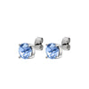 Dyrberg/Kern Daze Stud Earrings, Sapphire & Silver