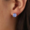 Dyrberg/Kern Daze Stud Earrings, Sapphire & Silver