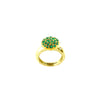Dyrberg/Kern Delight Emerald Ring Topper, Gold
