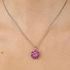Dyrberg/Kern Delise Necklace, Silver & Pink Multi
