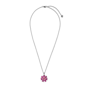 Dyrberg/Kern Delise Necklace, Silver & Pink Multi