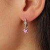 Dyrberg/Kern Dessa Earrings, Gold & Pink