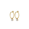 Dyrberg/Kern Diega Half Hoop Earrings, Gold