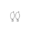 Dyrberg/Kern Diega Half Hoop Earrings, Silver