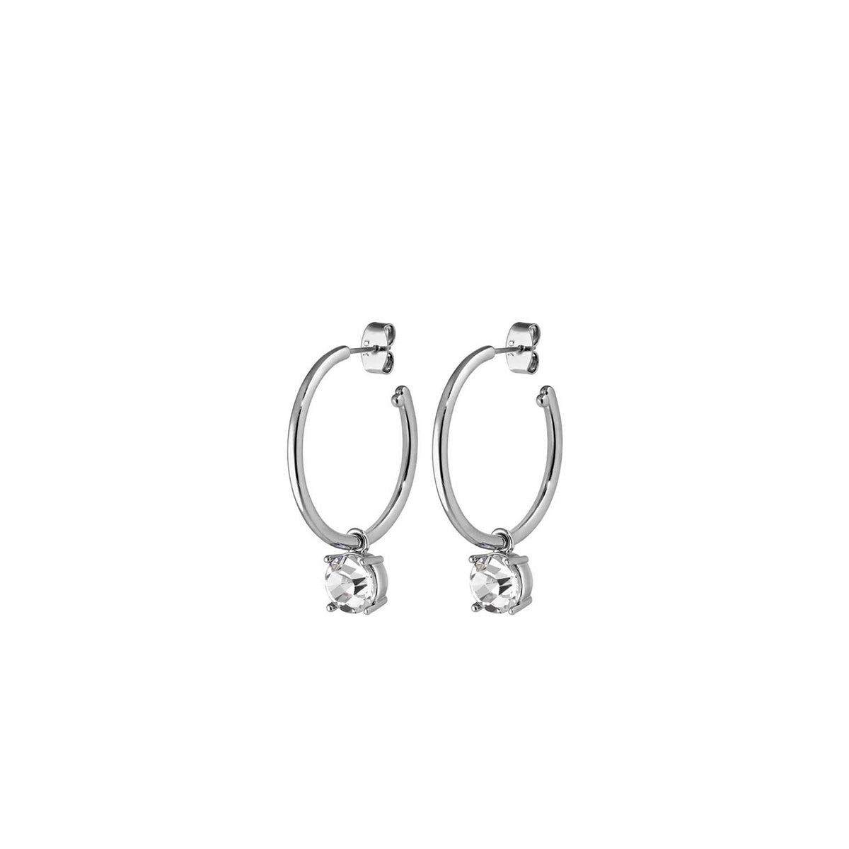 Dyrberg/Kern Diega Half Hoop Earrings, Silver