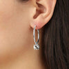 Dyrberg/Kern Diega Half Hoop Earrings, Silver