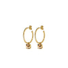 Dyrberg/Kern Diega Half Hoop Earrings, Yellow & Gold