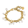 Dyrberg/Kern Elena Pearl Bracelet, Gold