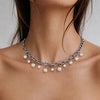 Dyrberg/Kern Elena Pearl Necklace, Silver