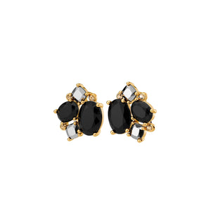 Dyrberg/Kern Emma Earrings, Gold & Black
