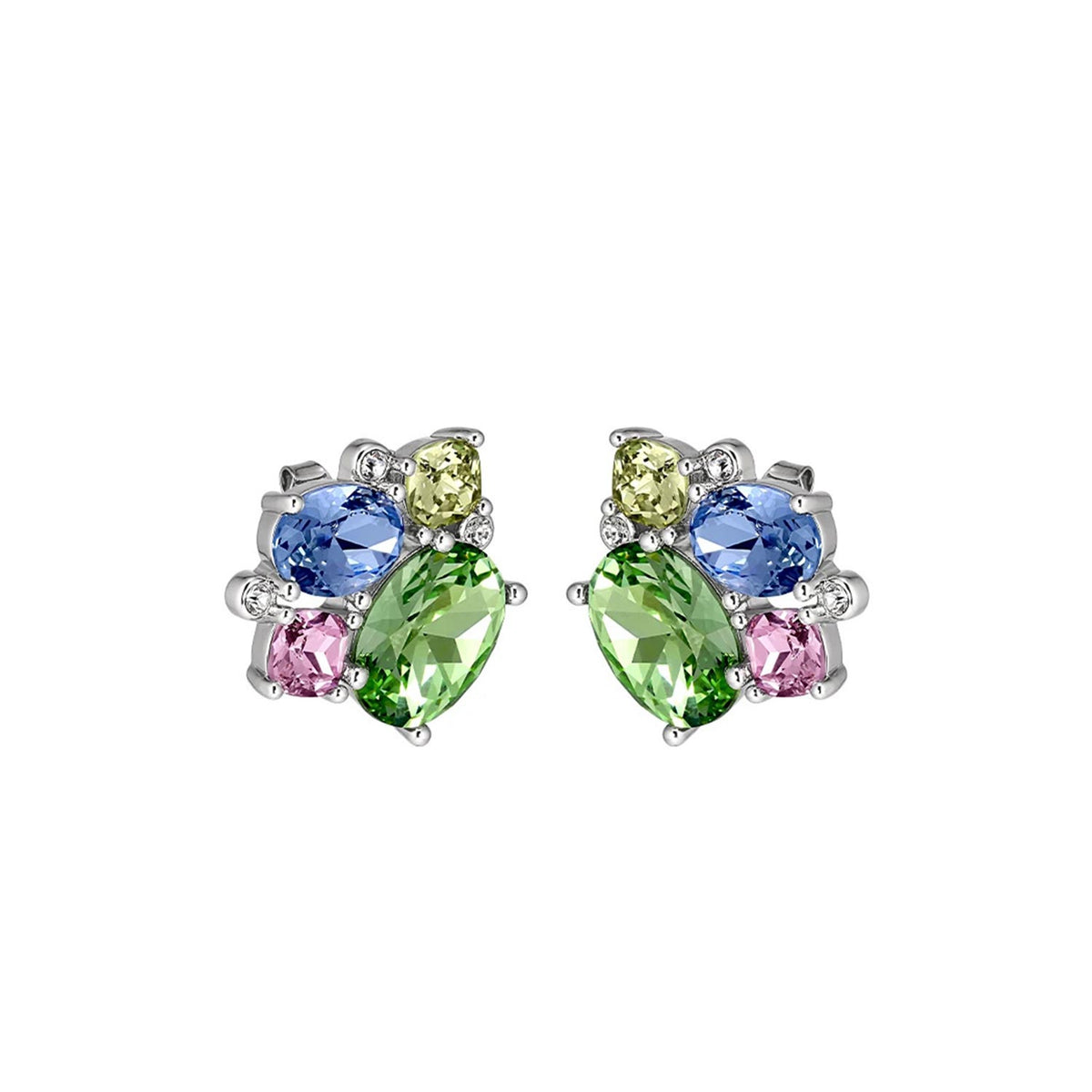 Dyrberg/Kern Emma Earrings, Silver & Pastel Multi