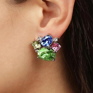 Dyrberg/Kern Emma Earrings, Silver & Pastel Multi