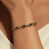 Dyrberg/Kern Esina Bracelet, Black & Gold