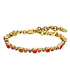 Dyrberg/Kern Esina Bracelet, Red & Gold