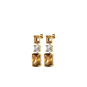 Dyrberg/Kern Esmara Drop Earrings, Yellow & Gold