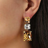 Dyrberg/Kern Esmara Drop Earrings, Yellow & Gold