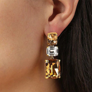 Dyrberg/Kern Esmara Drop Earrings, Yellow & Gold