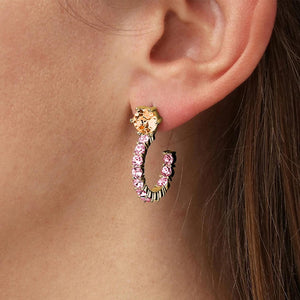 Dyrberg/Kern Esprit Earrings, Gold & Pink