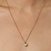 Dyrberg/Kern Ette Necklace, Light Green & Gold