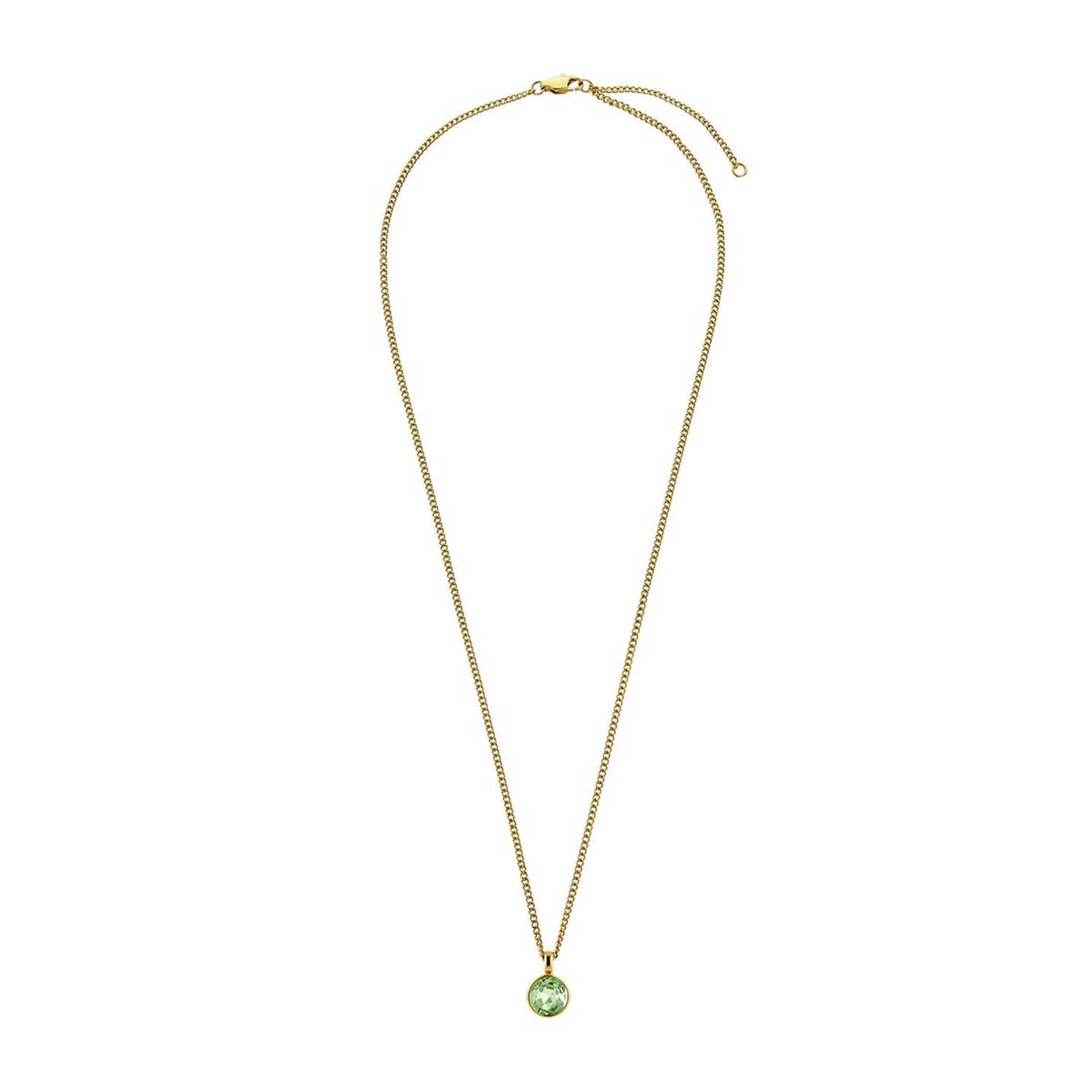 Dyrberg/Kern Ette Necklace, Light Green & Gold