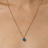 Dyrberg/Kern Ette Necklace, Turquoise & Gold