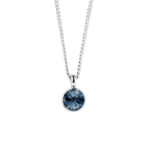Dyrberg/Kern Ette Royal Blue Pendant Necklace, Silver
