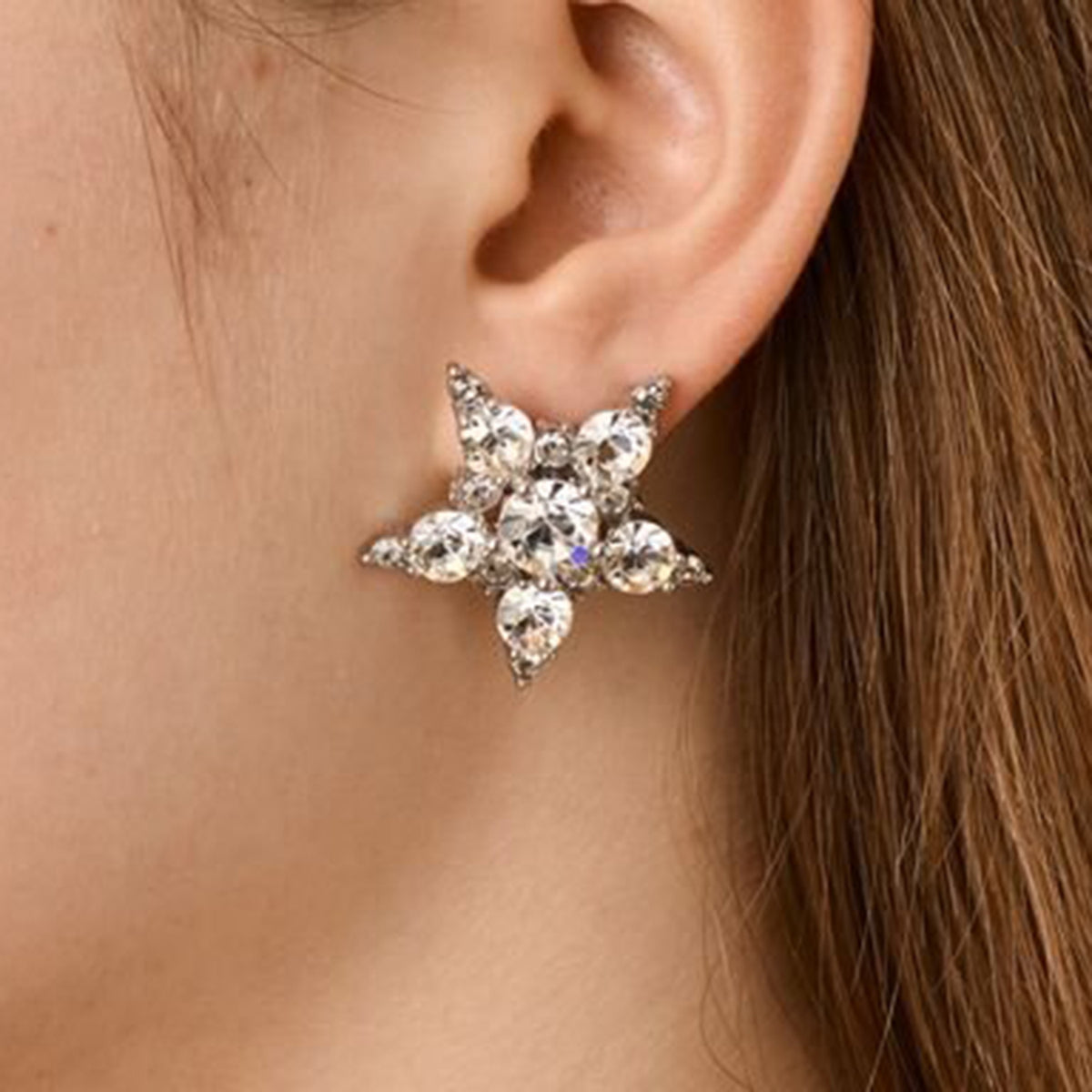 Dyrberg/Kern Gemini Star Earrings, Silver
