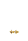 Dyrberg/Kern Gigi Stud Earrings, Peach & Gold
