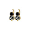 Dyrberg/Kern Globlue Earrings, Black & Gold