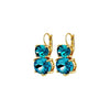 Dyrberg/Kern Globlue Earrings, Turquoise & Gold