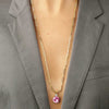 Dyrberg/Kern Glory Necklace, Pink & Gold