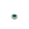 Dyrberg/Kern Grace Ring Topper, Silver & Green