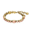 Dyrberg/Kern Grivna Bracelet, Pink & Gold