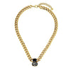 Dyrberg/Kern Holl Necklace, Black & Gold