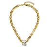 Dyrberg/Kern Holl Pearl Necklace, Gold