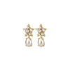 Dyrberg/Kern Hydra Star Pearl Drop Earrings, Gold