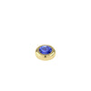 Dyrberg/Kern Joy Ring Topper, Gold & Blue