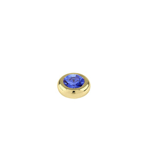 Dyrberg/Kern Joy Ring Topper, Gold & Blue