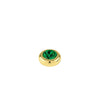 Dyrberg/Kern Joy Ring Topper, Gold & Emerald Green