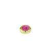 Dyrberg/Kern Joy Ring Topper, Gold & Pink